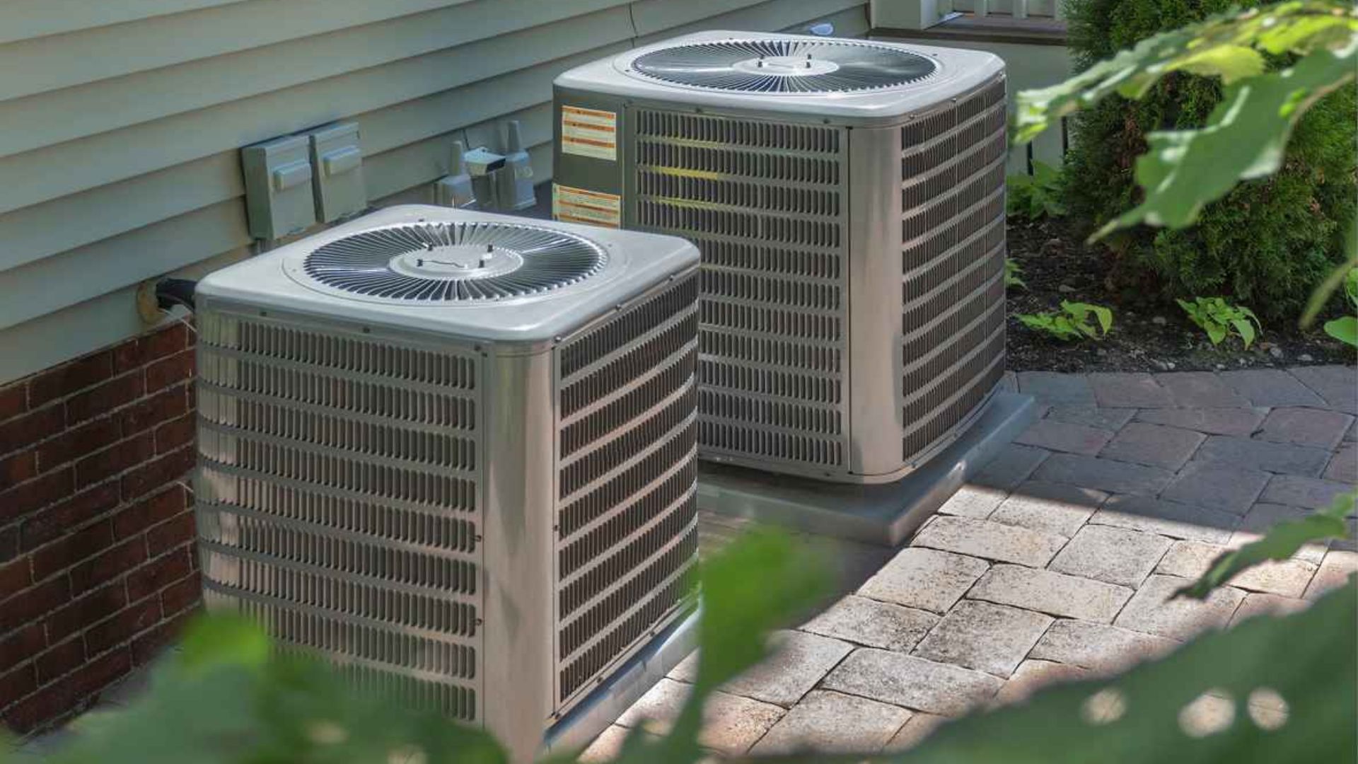 HVAC Technician servicing air conditioner in Anaheim